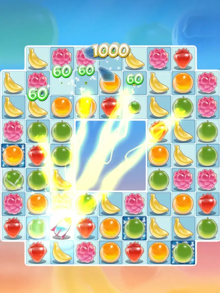 Capturas de tela do Super Icy Fruits Blast - Match 3 Puzzle Game iPad 