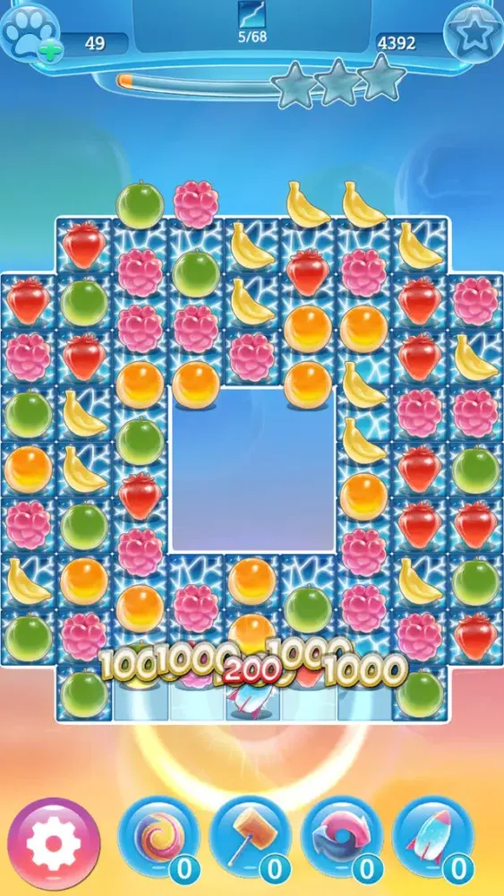 Capturas de tela do Super Icy Fruits Blast - Match 3 Puzzle Game