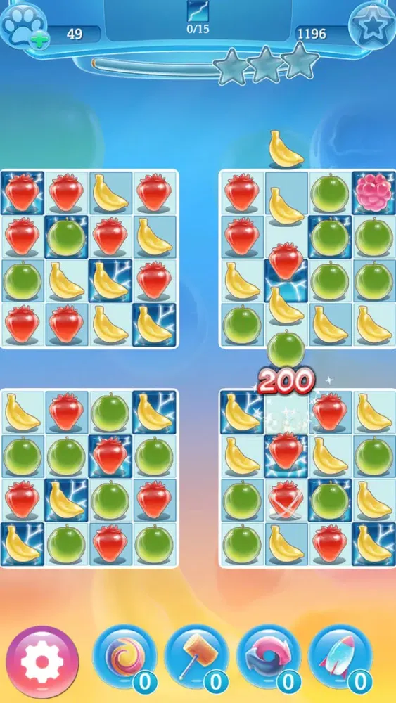 Capturas de tela do Super Icy Fruits Blast - Match 3 Puzzle Game