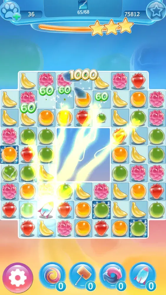 Capturas de tela do Super Icy Fruits Blast - Match 3 Puzzle Game