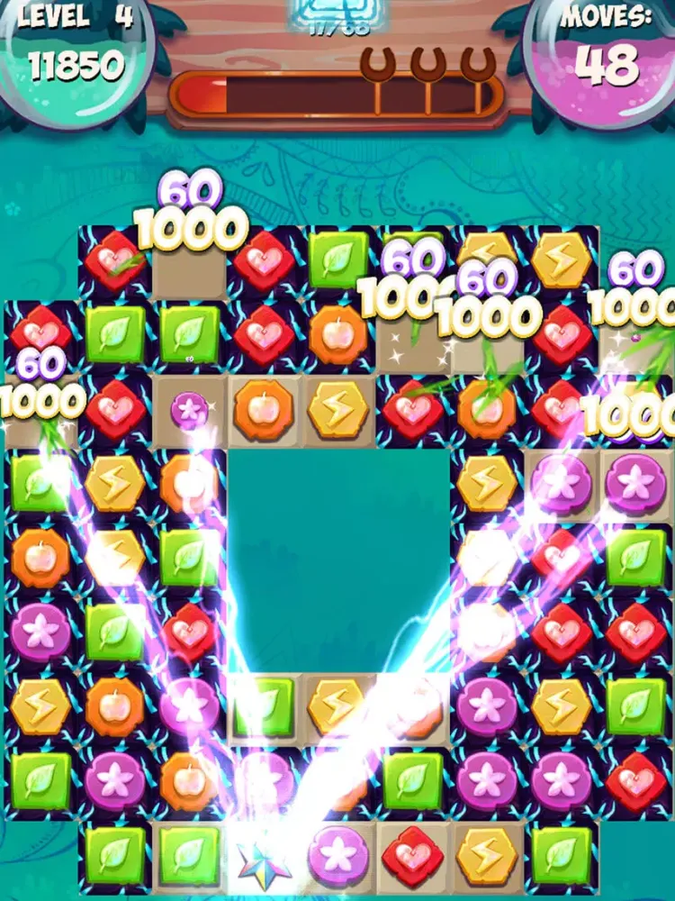 Tangkapan layar Unicorn Forest: Match 3 Puzzle iPad 
