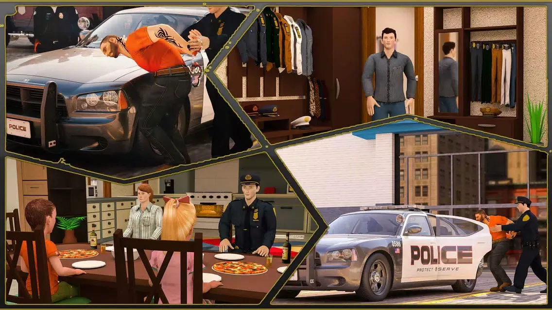 Captures d'écran de Virtual Police Officer Family