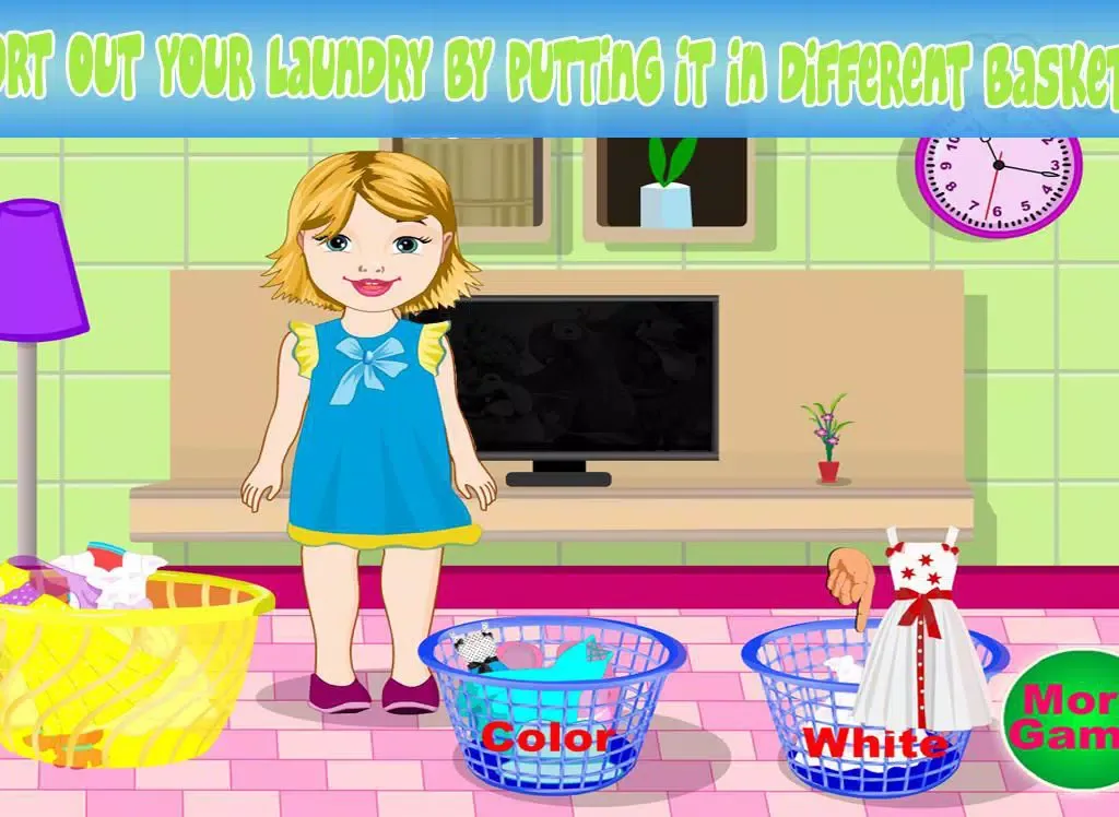 Baby Bella Washing Clothes iPad  Screenshots