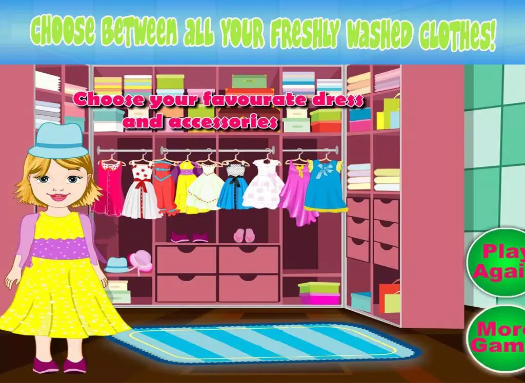 Baby Bella Washing Clothes iPad  Screenshots