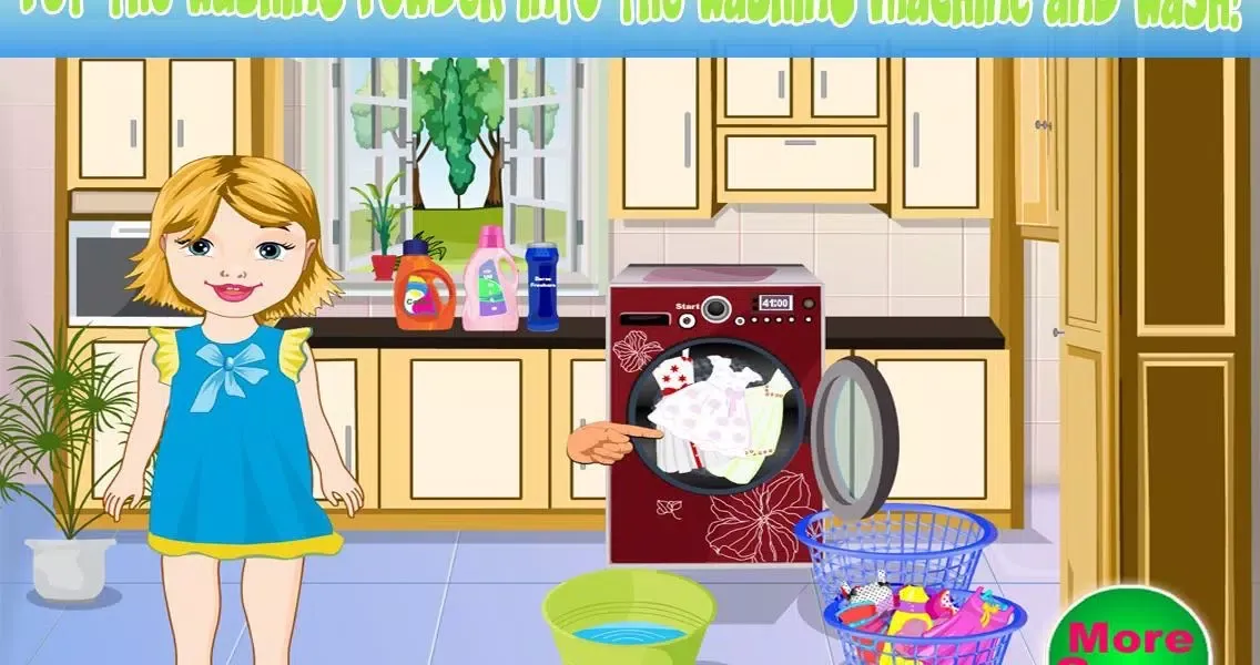 Baby Bella Washing Clothes Screenshots