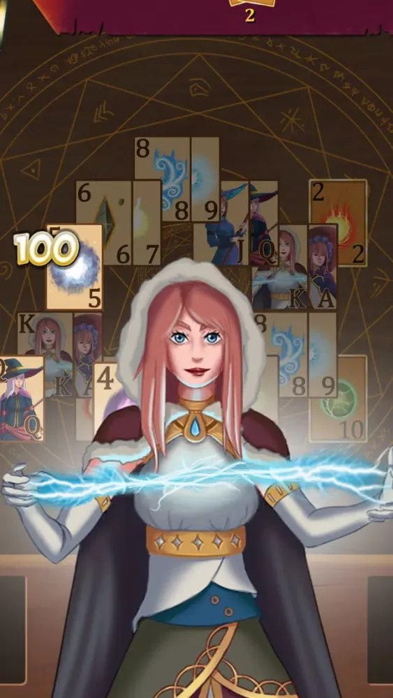 Witch Card Game Solitaire - Magical Pyramid應用截圖