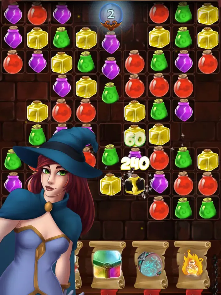 ภาพหน้าจอของ Witch Castle: Magic Wizards Match 3 iPad 