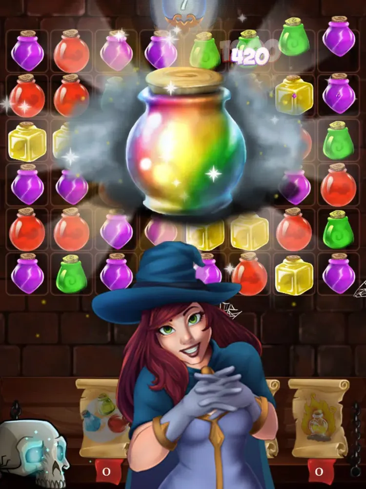 ภาพหน้าจอของ Witch Castle: Magic Wizards Match 3 iPad 