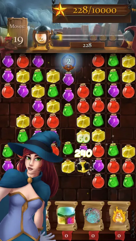 ภาพหน้าจอของ Witch Castle: Magic Wizards Match 3