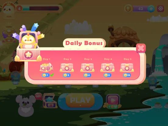 Tangkapan layar Chicka Adventures iPad 