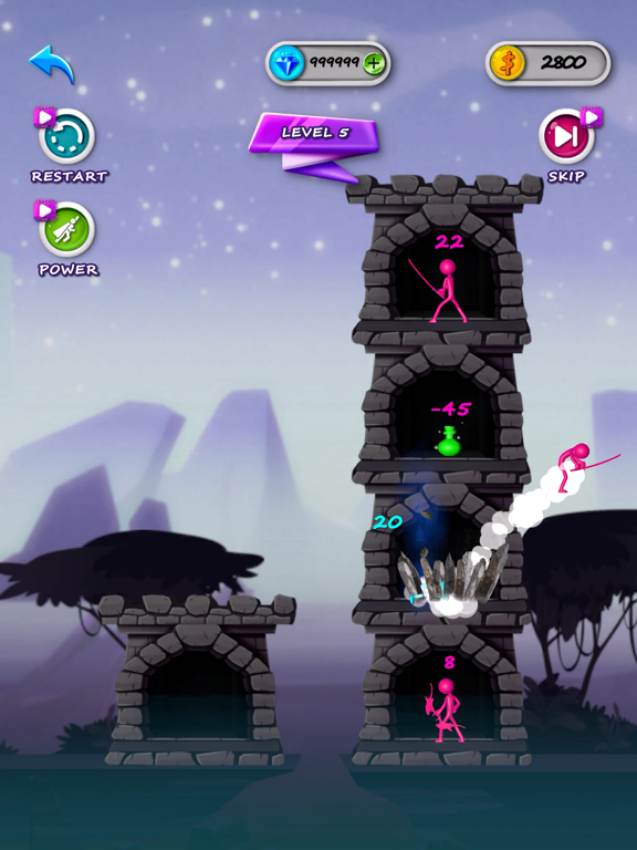 Zrzuty ekranu Stickman Tower Defense iPad 