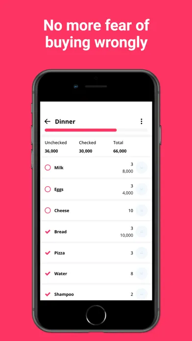 Tangkapan layar Smart List Shopping