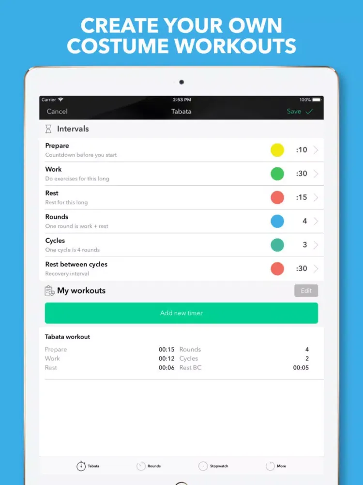 Timer Pro - Workouts Timer iPad  स्क्रीनशॉट