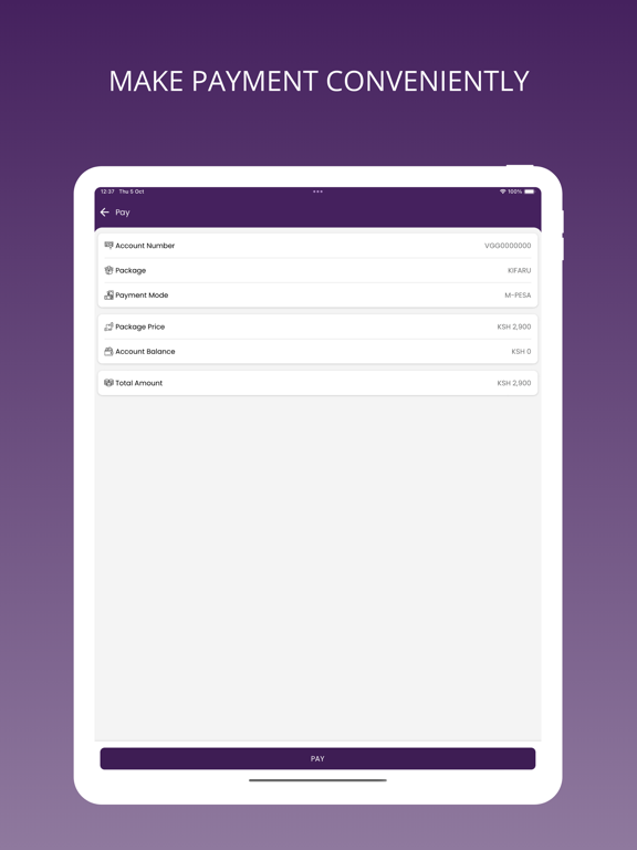 ภาพหน้าจอของ VGG Connect: Fibre Internet iPad 