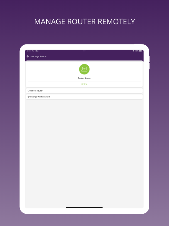 ภาพหน้าจอของ VGG Connect: Fibre Internet iPad 