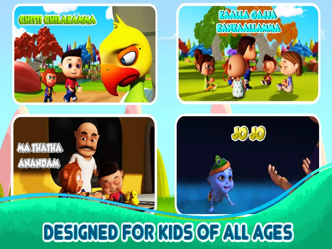 Ảnh chụp màn hình của Telugu Nursery Rhymes & Videos iPad 