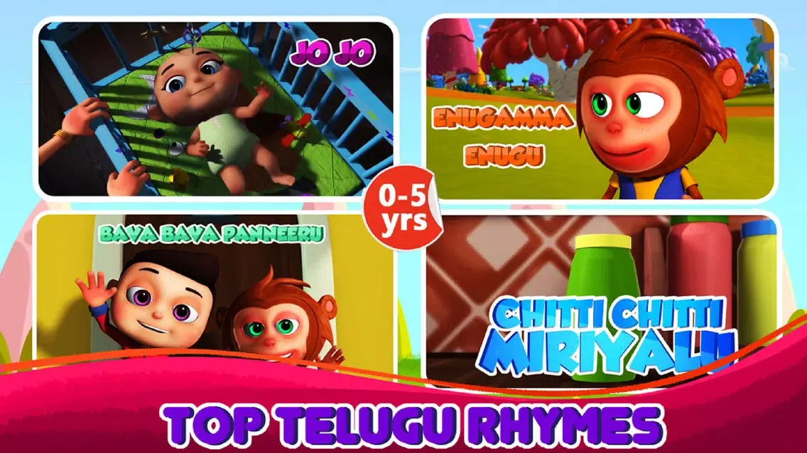 Ảnh chụp màn hình của Telugu Nursery Rhymes & Videos