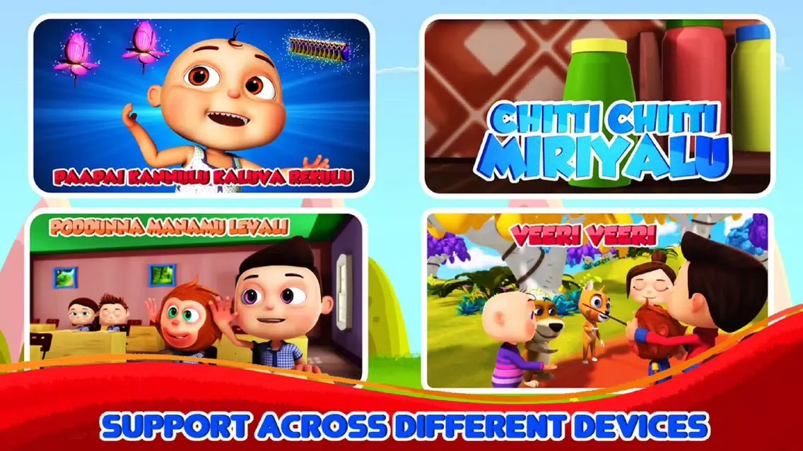 Ảnh chụp màn hình của Telugu Nursery Rhymes & Videos