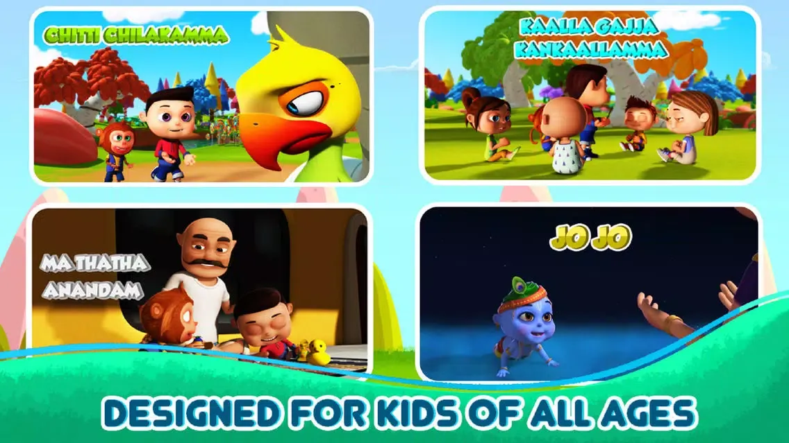Ảnh chụp màn hình của Telugu Nursery Rhymes & Videos