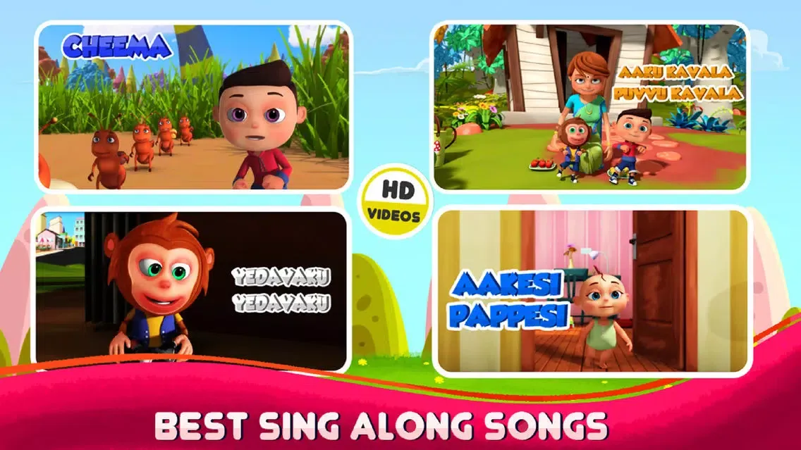 Ảnh chụp màn hình của Telugu Nursery Rhymes & Videos