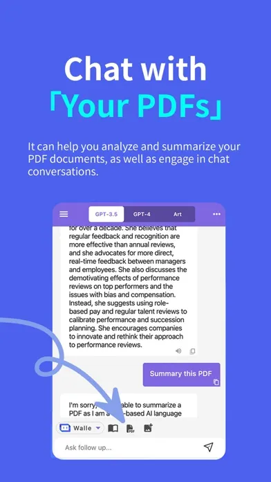 Walle: AI Chatbot, Writing Ekran Görüntüleri