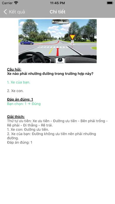 ภาพหน้าจอของ Ôn Thi GPLX 600 Câu Hỏi