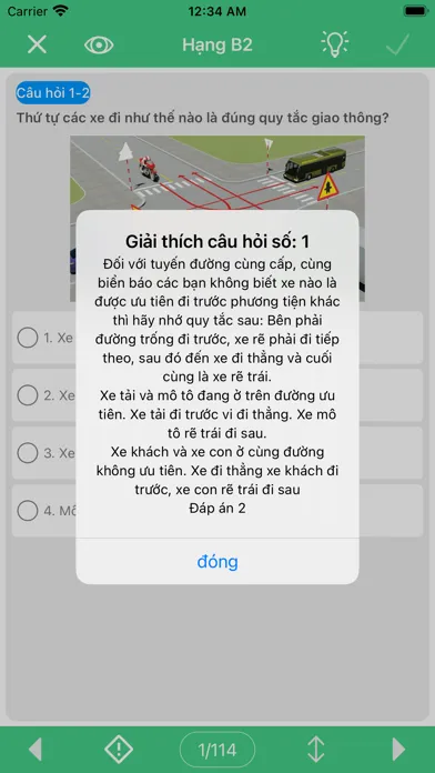ภาพหน้าจอของ Ôn Thi GPLX 600 Câu Hỏi
