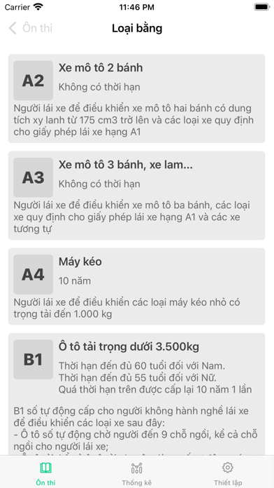 Ôn Thi GPLX 600 Câu Hỏi স্ক্রিনশট