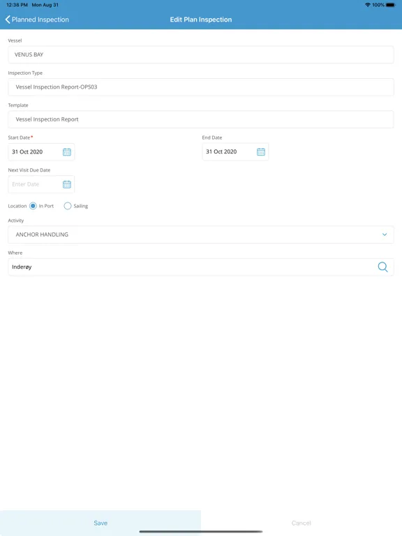 Captures d'écran de Shipsure Inspection Manager iPad 