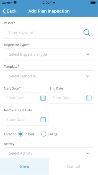 Captures d'écran de Shipsure Inspection Manager