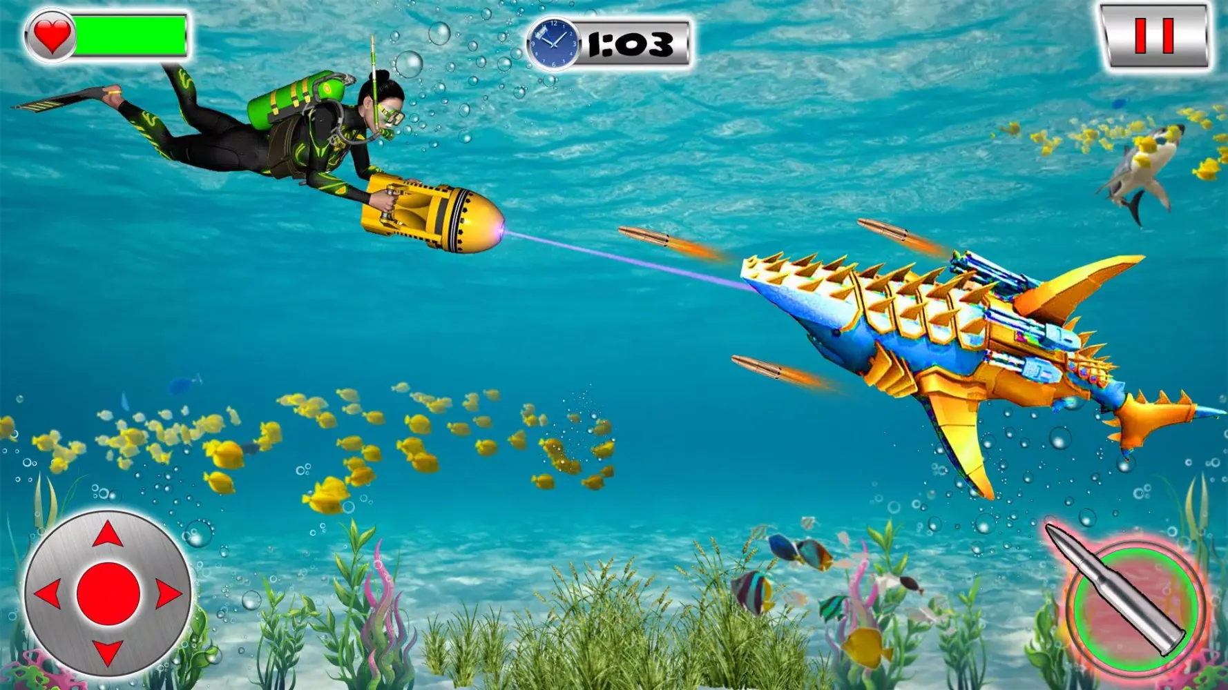 Shark Robot Transformation Screenshots