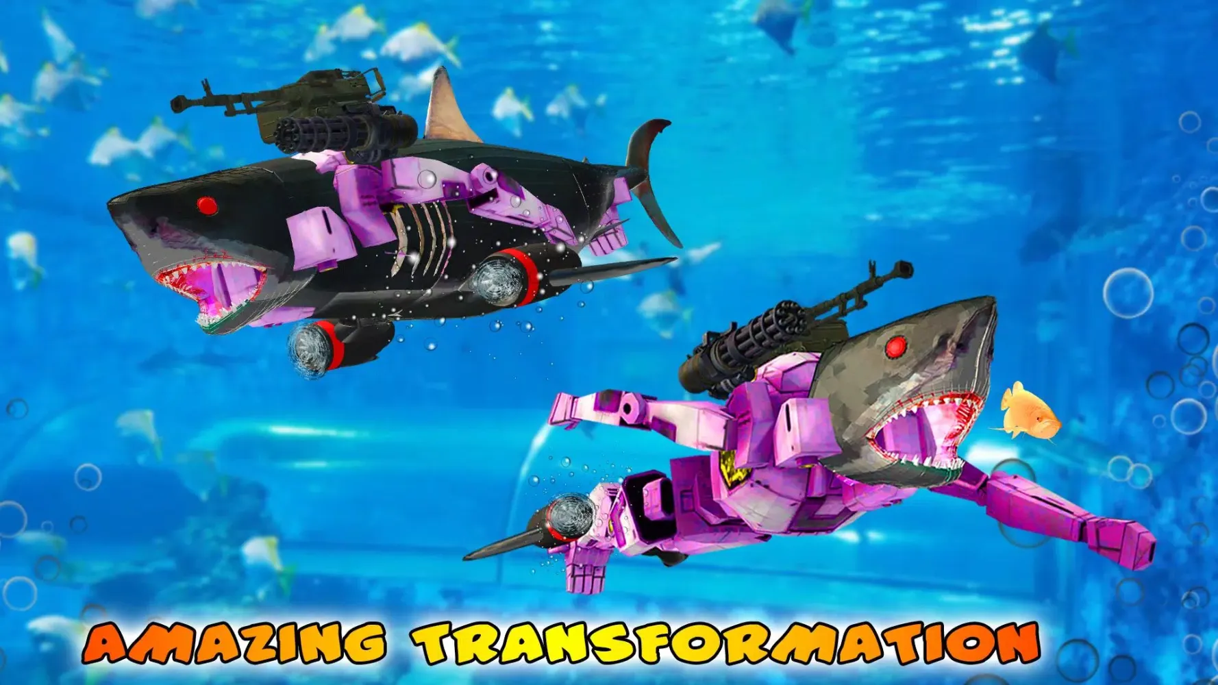 Shark Robot Transformation Screenshots