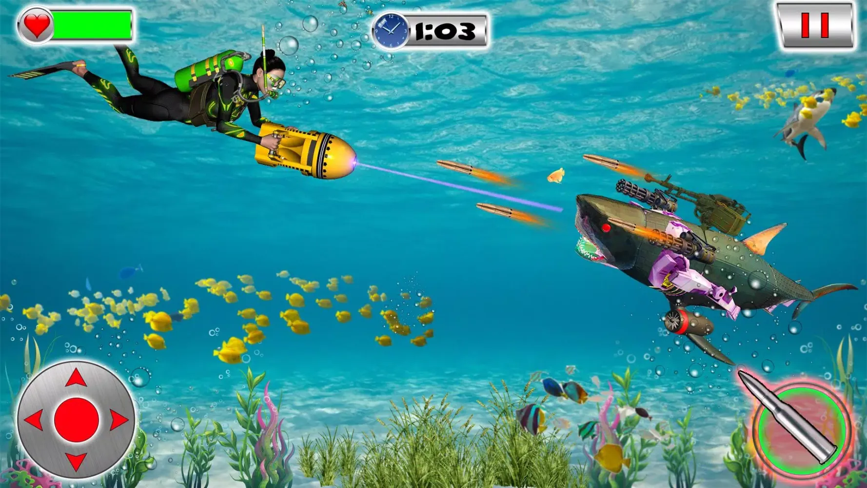 Shark Robot Transformation Screenshots