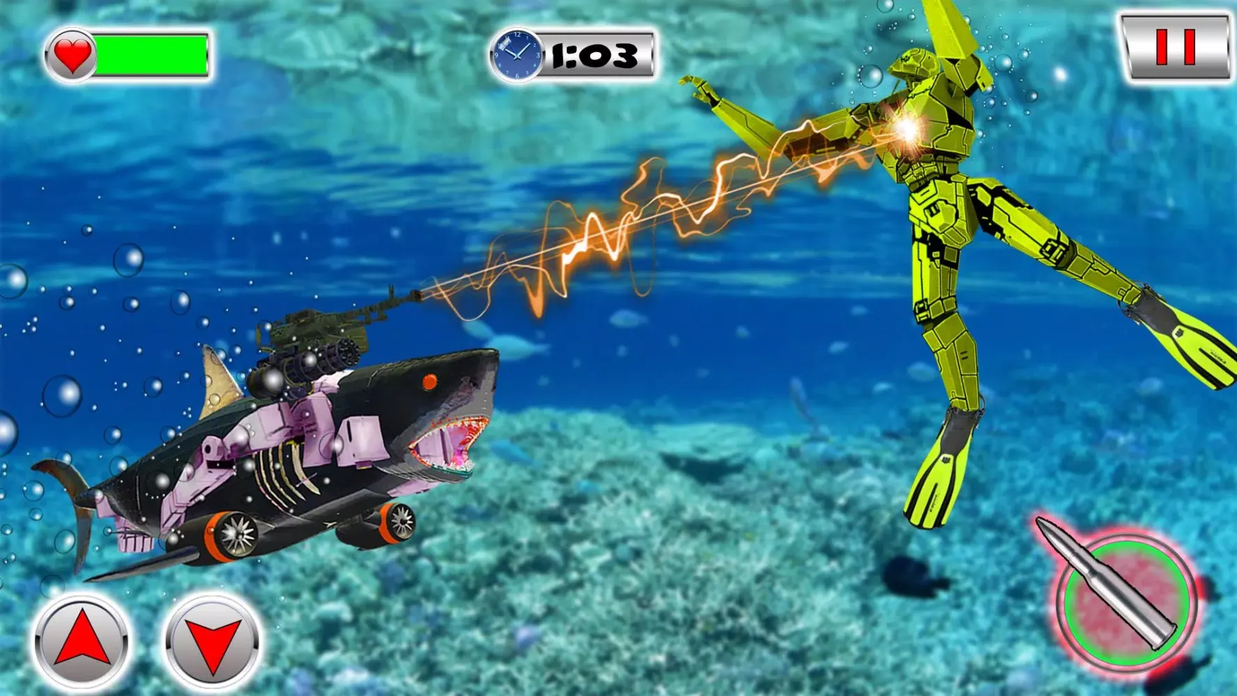 Shark Robot Transformation Screenshots
