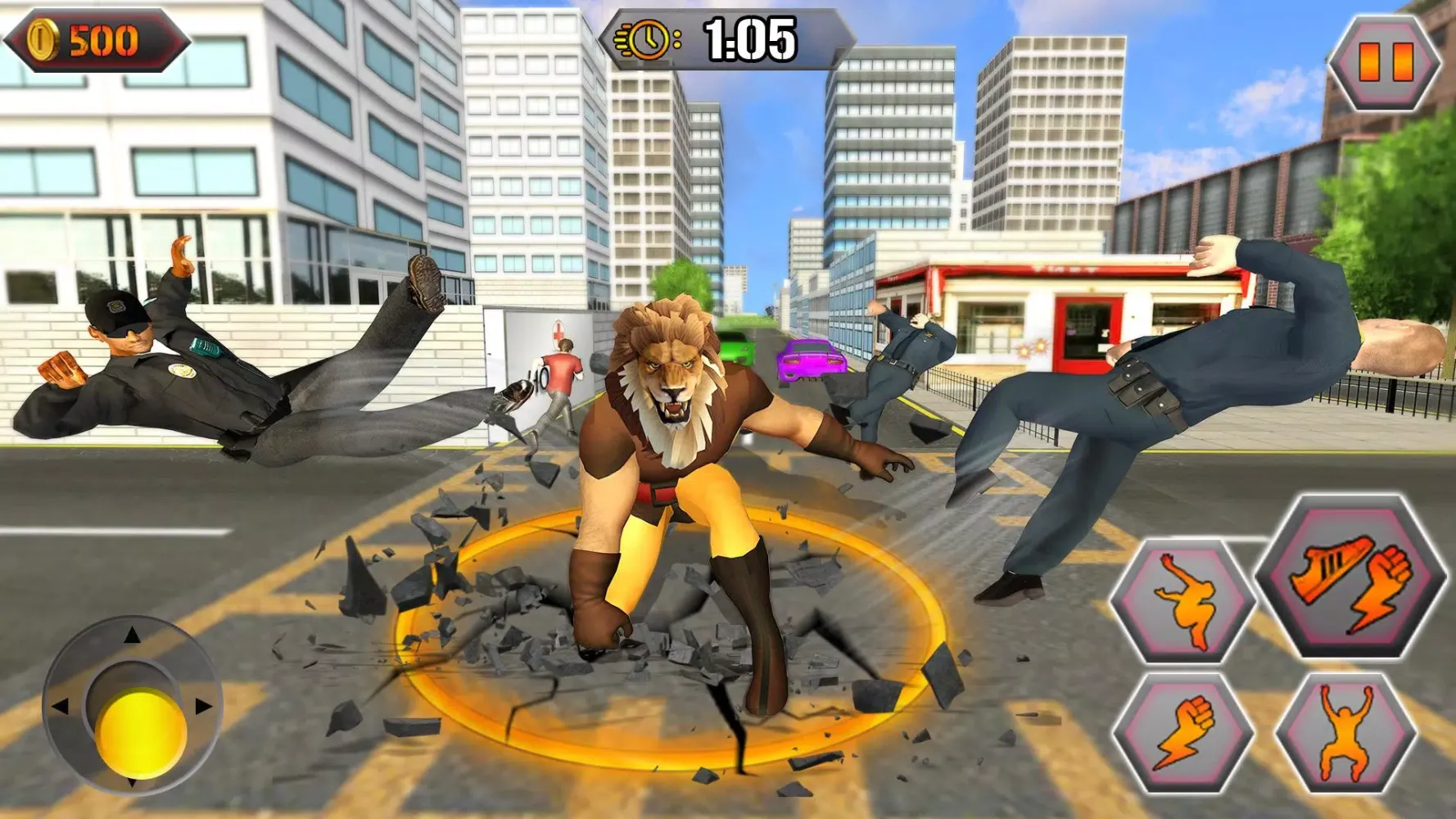 Scary Lion Crime City Attack スクリーンショット