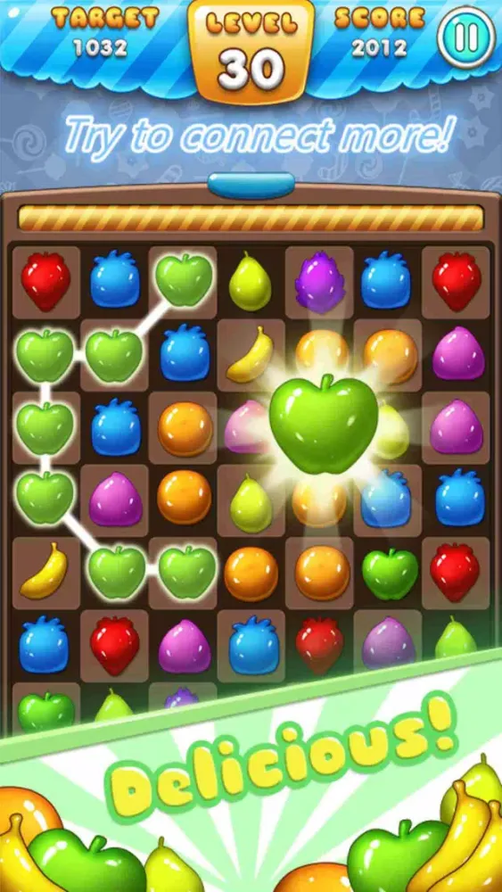 Ảnh chụp màn hình của Ace Fruit Connect Sugar Mania HD 2 - Fruits Link Best Match 3 Puzzle Game Free