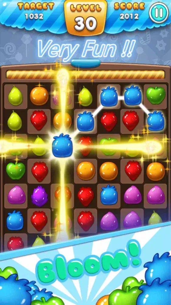 Ảnh chụp màn hình của Ace Fruit Connect Sugar Mania HD 2 - Fruits Link Best Match 3 Puzzle Game Free