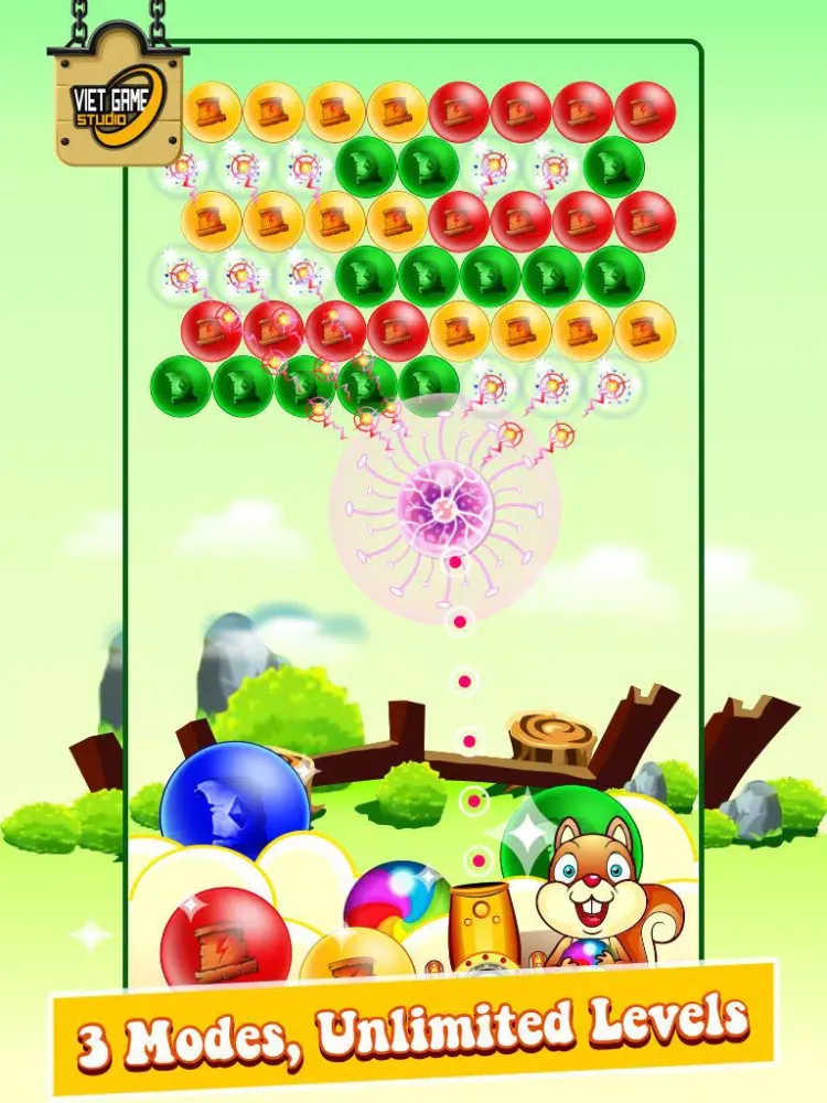 ภาพหน้าจอของ Bubble Shooter IQ Saga HD Pro Edition 2.0 - Egg Shoot Dynomite Jungle Mania Version 3.0 iPad 