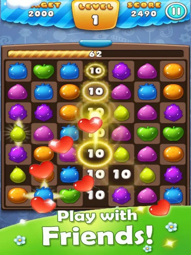 Ảnh chụp màn hình của Sweet Smash Fruit - Jam Charm iPad 