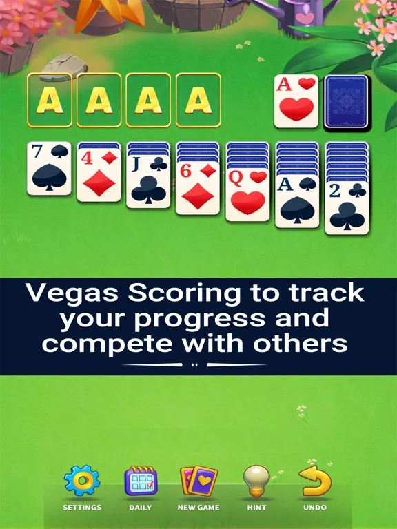 Klondike Solitaire: VGW Play iPad 应用截图