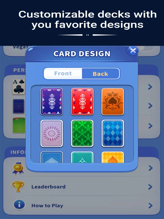 Klondike Solitaire: VGW Play iPad 应用截图