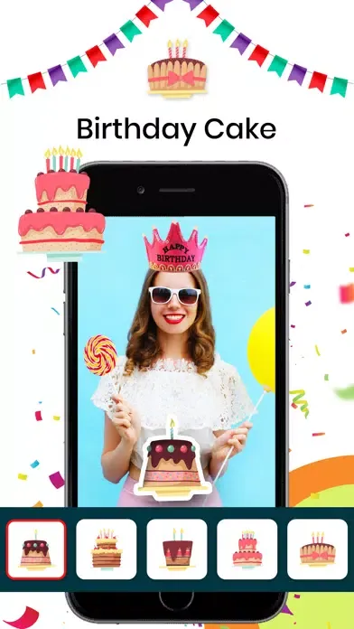 Birthday Stickers & Frames স্ক্রিনশট