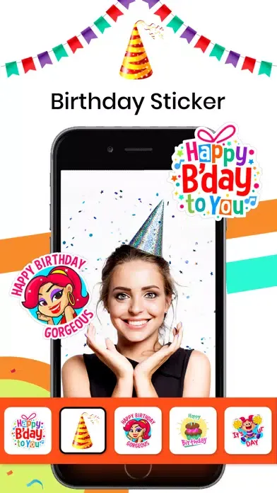 Birthday Stickers & Frames স্ক্রিনশট