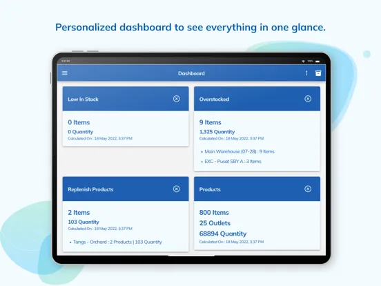 Activate ERP iPad  Screenshots