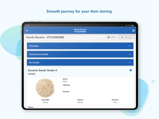 Activate ERP iPad  Screenshots