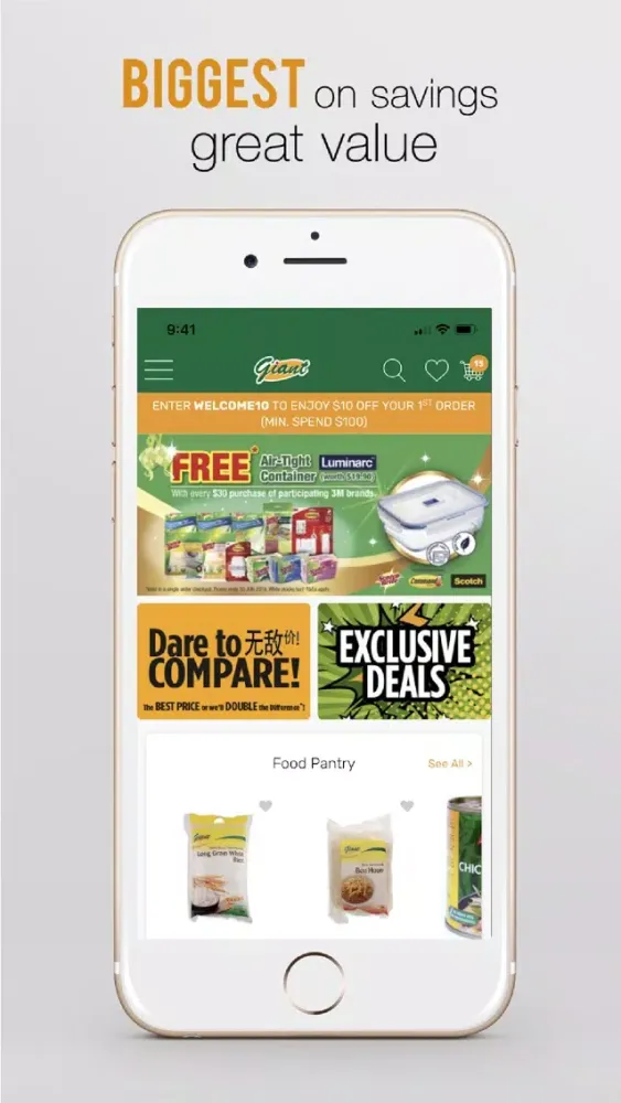 Screenshot di Giant Online Grocery Store
