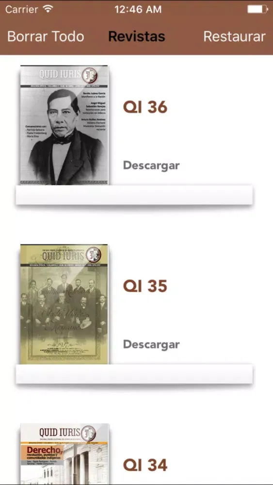 Captures d'écran de Revista Quid Iuris