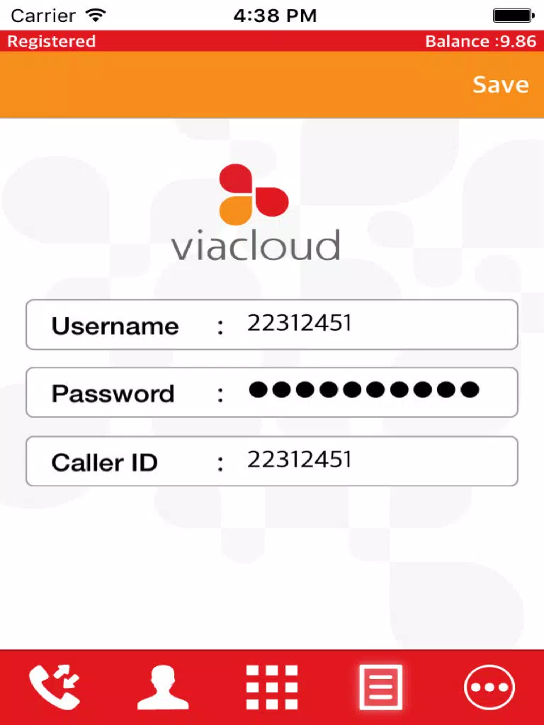 Tangkapan layar Viacloud BusinessAnywhere iPad 