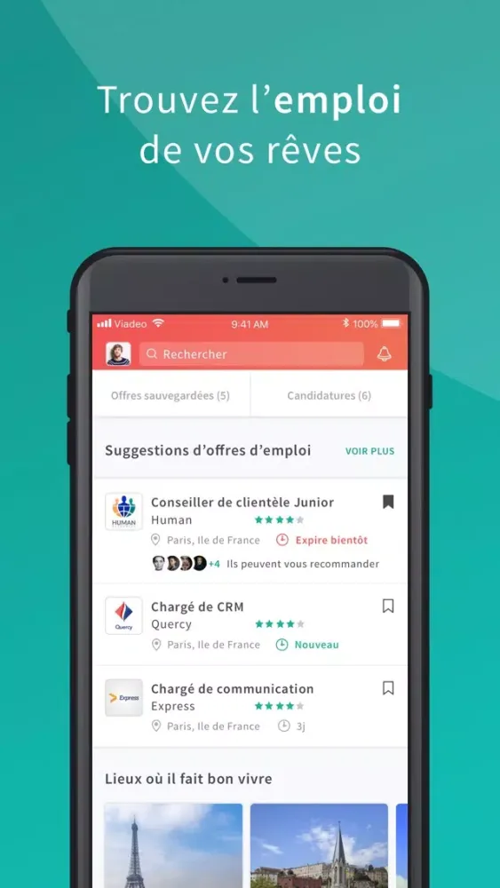 Viadeo - recherche d'emploi Screenshots