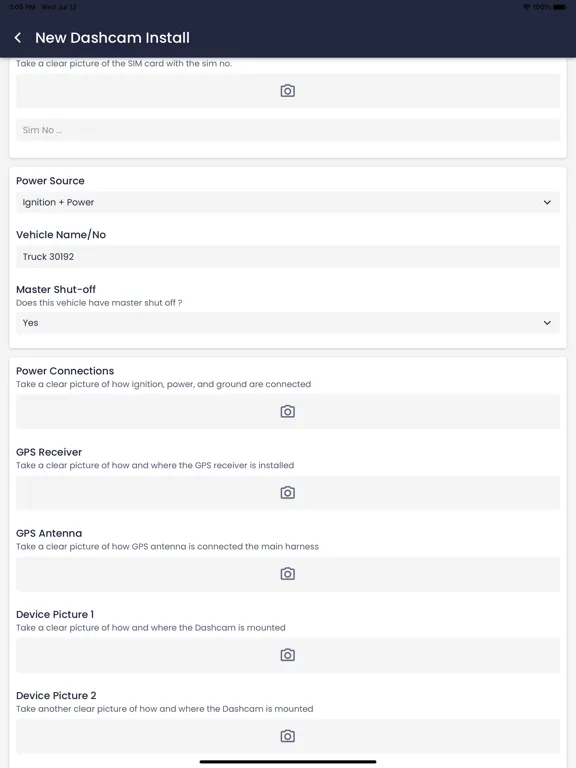 Viaesys InstallTrack iPad  سکرین شاٹس
